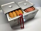 Commercial Cooker Countertop Hot Dog Steamer Bun Warmer Portable Concessions