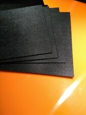 5 Shts Abs Black Plastic 332 X 12 X 12 Textured Vacuum Forming