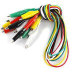 10 Alligator Test Leads Electrical Jumper Clips 15 Double Ended Cable Wire