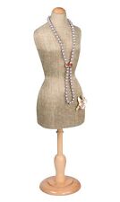 Jewelry Display Stand Mannequin Miniature Body Form Burlap Jewelry Stand 22 516