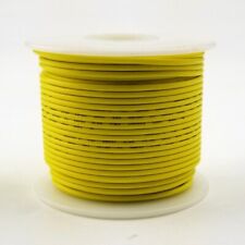 18 Awg Gauge Solid Yellow 300 Volt Ul1007 Pvc Hook Up Wire 100ft Roll 300v