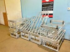 6 New Age Ind Hd Commercial Aluminum Rolling Produce Merchandiser Display Rack