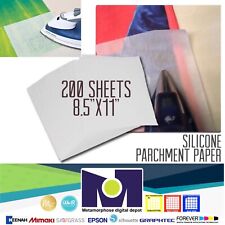 Silicone Parchment Paper For Heat Transfer Applications 85x11 200 Sheets