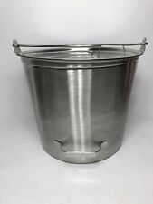 Vollrath 58161 1475 Qt Stainless Steel Dairy Pail Withside Tilting Handle Amp Cover