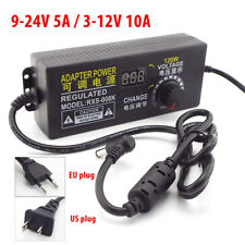 Adjustable Volt Power Supply Universal Adapter Ac Dc 3v 12v 10a 9v 24v 5a Euus