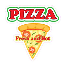 Pizza Fresh And Hot Concession Restaurant Food Truck Die Cut Vinyl Sticker