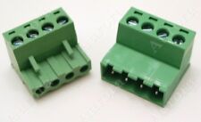 4 Pin 5mm Female Amp Male Connector Plug Pair Terminal Block Mating Set