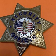 Vintage 7 Point Star Security Officer Badge