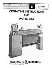 Powermatic Model 45 12 Inch Wood Lathe Manual