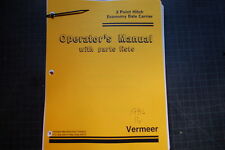 Vermeer 3 Three Point Hitch Bale Carrier Operator Owner Operation Manual Book