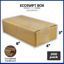 200 8x4x3 Ecoswift Cardboard Packing Moving Shipping Boxes Corrugated Box Carton