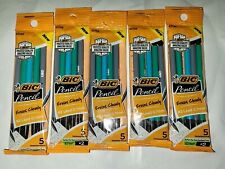 New Lot Of 5 Bic Mechanical Pencils 07mm 2 5 Count Per Pack Nip