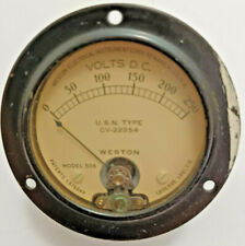 250 Volt Weston 506 Vintage Analog Panel Meter Usn Cg23254