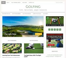 Golfing Tips Niche Blog Website Business For Sale With Auto Updating Content