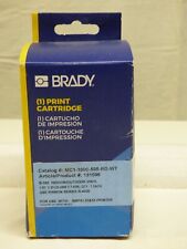 Brady Mc1 1000 595 Rd Wt Label Cartridge Red White Vinyl Label Tape