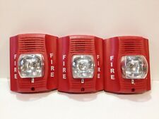 System Sensor P2r Horn Strobe Candela Select Fire Alarm Red Lot Of 3