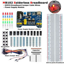 Mb 102 Solderless Breadboard Protoboard 830 Tie Point Test Circuit Diy Pcb Set
