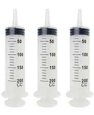 200ml Large Plastic Syringe For Scientific And Industrial Use Pack Of 3