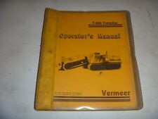 Vermeer T650 Trencher Owner Operator Maintenance Manual User Guide