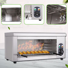 2000w Commercial Electric Countertop Cheese Melter Salamander Broiler Bbq Grill