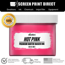 Ecotex Fluorescent Hot Pink Water Based Inks For Screen Printing Gallon 128oz