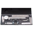 4 Piece Machinists Students Kit With 6 Dial Caliper 4902-0004