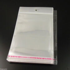 148cm Clear Self Adhesive Seal Poly Clear Plastic Jewellery Bag 300pcs 35984
