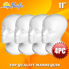 4pcs 11styrofoam Foam Mannequin Manikin Head Wig Display Hat Glasses