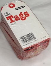 New Sealed Red Sold Tags Pack Of 100 Dennison