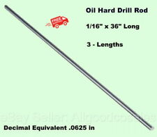 3 116 Drill Rods 36 Long Oil Hard Steel Grade O1 Decimal Equivalent 0625