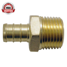 12 In Brass Pex Barb X 12 In Male Pipe Thread Adapter
