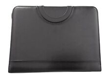 Portfolio Organizer With 3 Ring Binder Leatherette Faux Leather