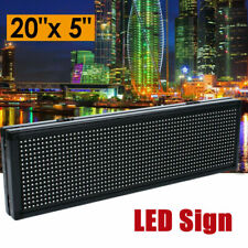 New 20 X 5 Full Color Led Sign Programmable Scrolling Message Board 110v60hz