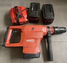 Hilti Te 60 A36 Rotary Hammer Drill Kit 2 Battery And Charger Great Condition