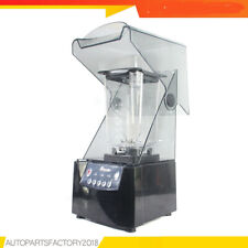 2600w 18l Commercial Electric Soundproof Cover Blender Juicer Smoothie Mixer Us