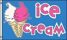 Ice Cream Flag 3x5 Advertising Sign Banner Snack Bar Concession Stand Cone Bar
