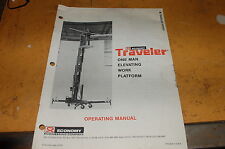 Economy Traveler One Man Elevating Telescopic Boom Lift Owner Operator Manual