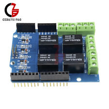 New Four Channel Relay Shield 5v 4 Channel Relay Shield Module For Arduino