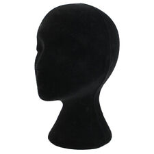 Male Men Black Styrofoam Foam Mannequin Manikin Head Stand Hat Headphones Wig Us