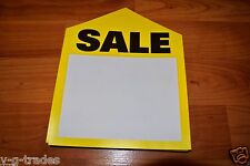 Lot 50 Yellow Oversized Large Sale Price Tags Labels 6 X 7 12 Pre Punched Hole