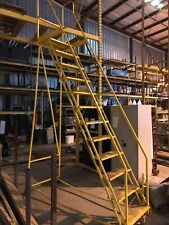 10 Tall Steel Rolling Ladder 12 Steps