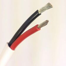 182 Awg Gauge Marine Grade Wire Boat Cable Tinned Copper Flat Blackred