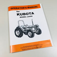 Kubota L5450 Tractor Operators Owners Manual Maintenance Specifications