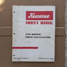 Kewanee Owners Manual 370 Series Field Cultivator 370 0992 1 Vtg