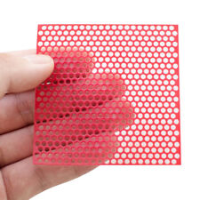 10 Sheets Red Round Hole Patterns Wax Casting Red For Dental Lab Supplies