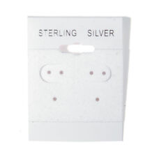 2000 Sterling Silver White Hanging Earring Cards Display 2 X 1 12 With Lip
