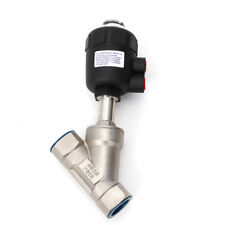 Stainless Steel Angle Seat Valve Dn25 Single Acting Pneumatic Air Actuated Nc