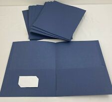 Avery Two Pocket Folders With Business Card Slot Blue Lot Of 22
