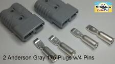 Anderson Style Sb175 Connector Kit Gray 6325g5 2 Connectors 4 Pins 02 4 Awg