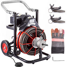 100 X 12 Drain Cleaner 550w Electric Sewer Snake Cleaning Machine With Cutters